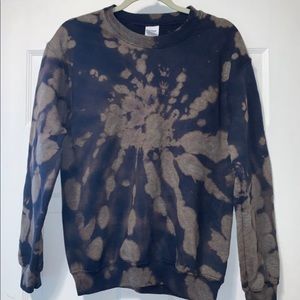 Reverse Tie Dye Bleach Sweatshirt